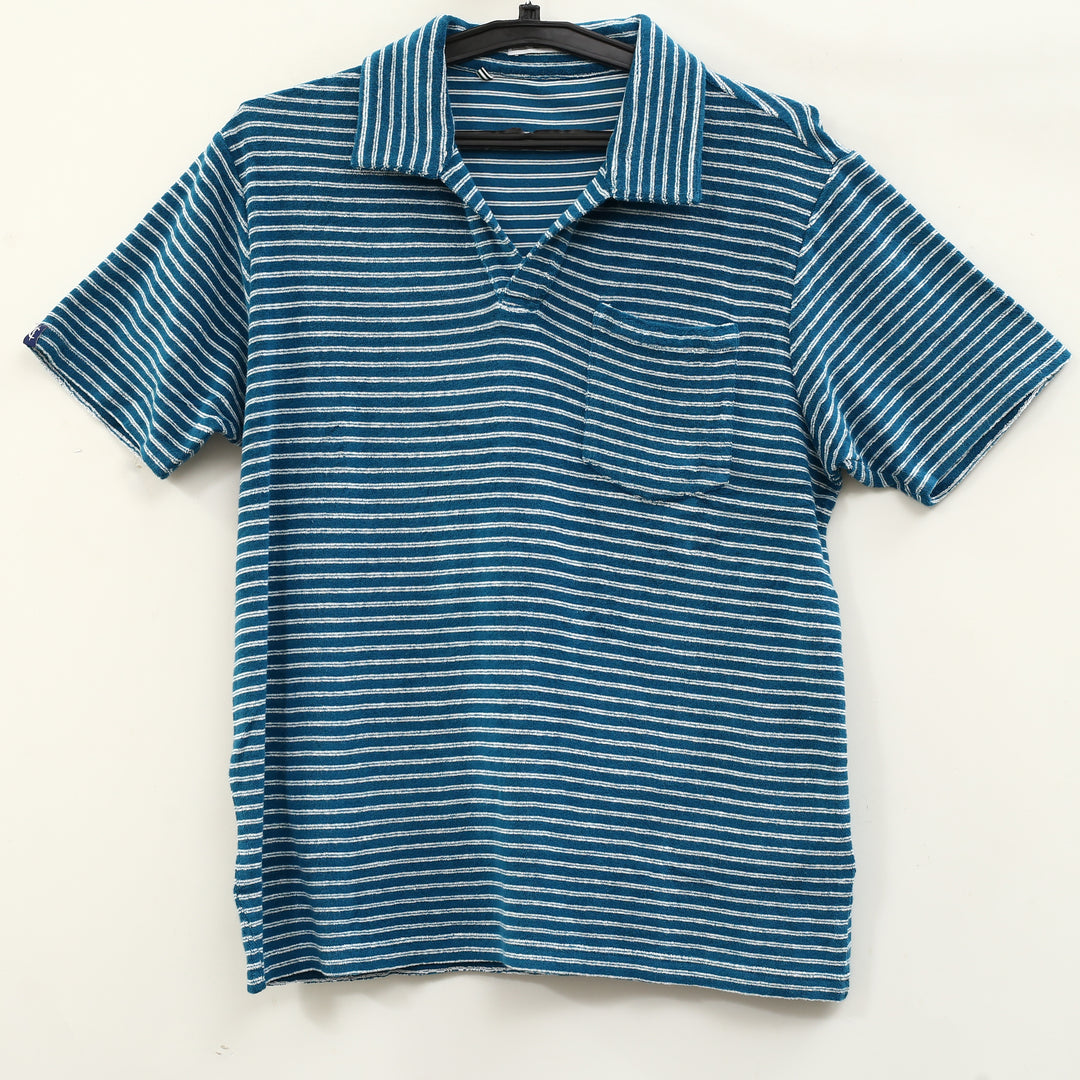 Criquet Terrycloth Multi Striped Men's Polo T-Shirt