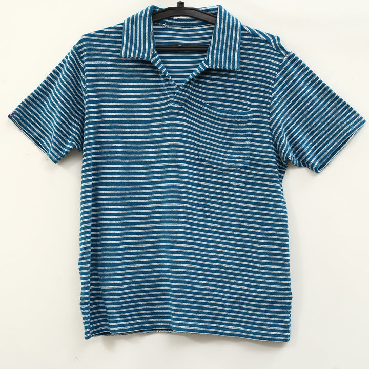 Criquet Terrycloth Multi Striped Men's Polo T-Shirt