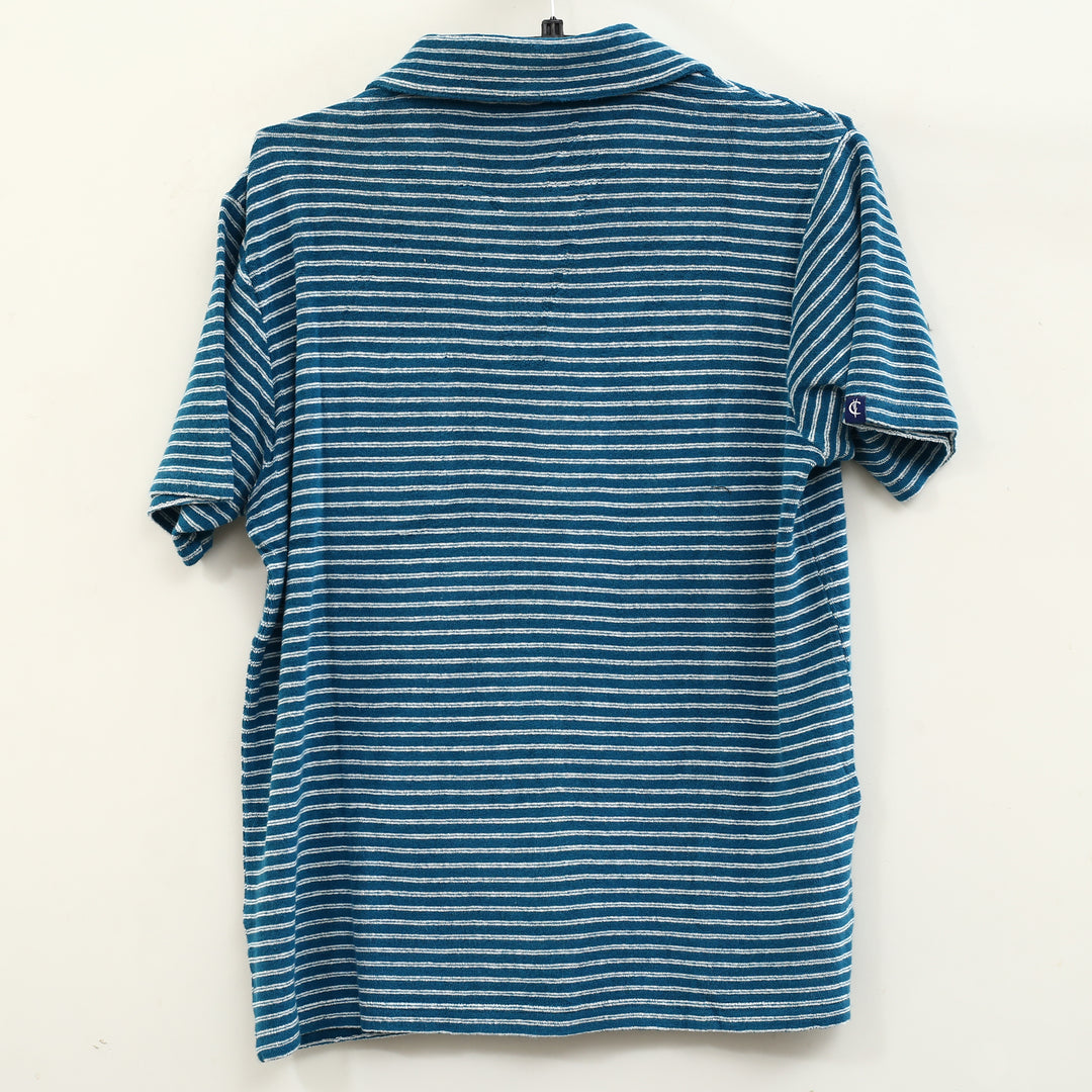 Criquet Terrycloth Multi Striped Men's Polo T-Shirt