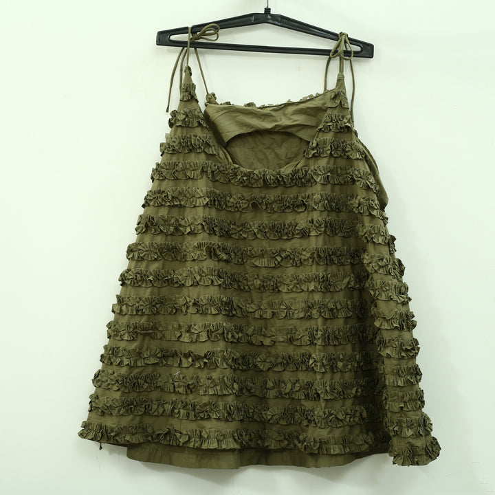 Damson Madder Anthropologie Leili Ruffle Mini Dress