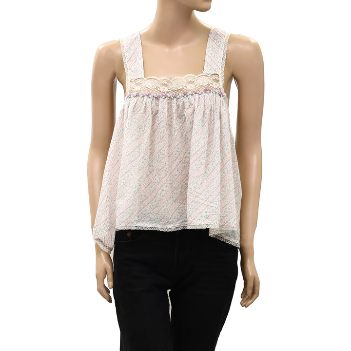 Free People Floral Harmony Tank Top