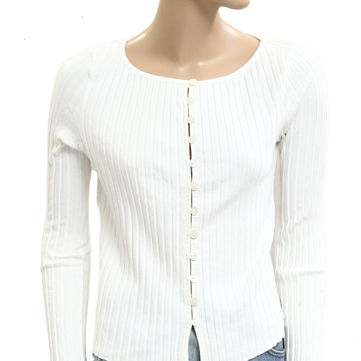 Free People Tilly Long-Sleeve Cardi Blouse Top