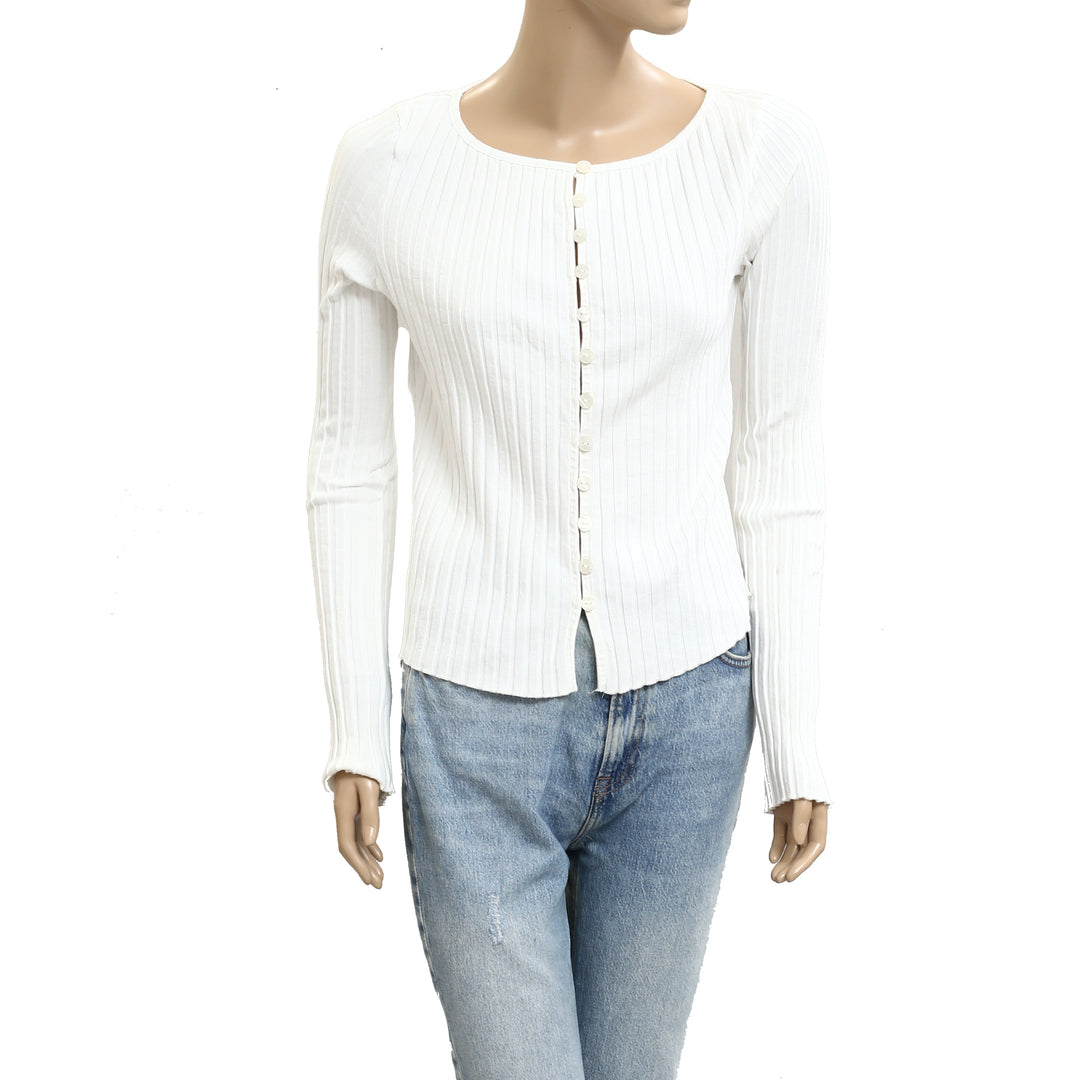 Free People Tilly Long-Sleeve Cardi Blouse Top