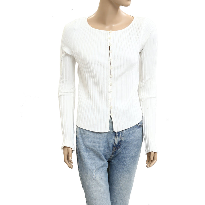 Free People Tilly Long-Sleeve Cardi Blouse Top