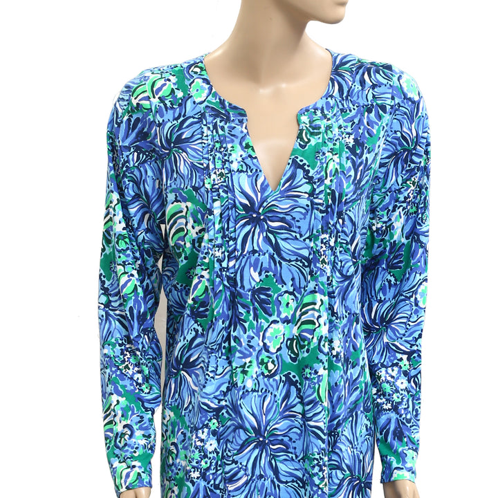 Lilly Pulitzer Floral Printed 3/4 Sleeve Mini Dress