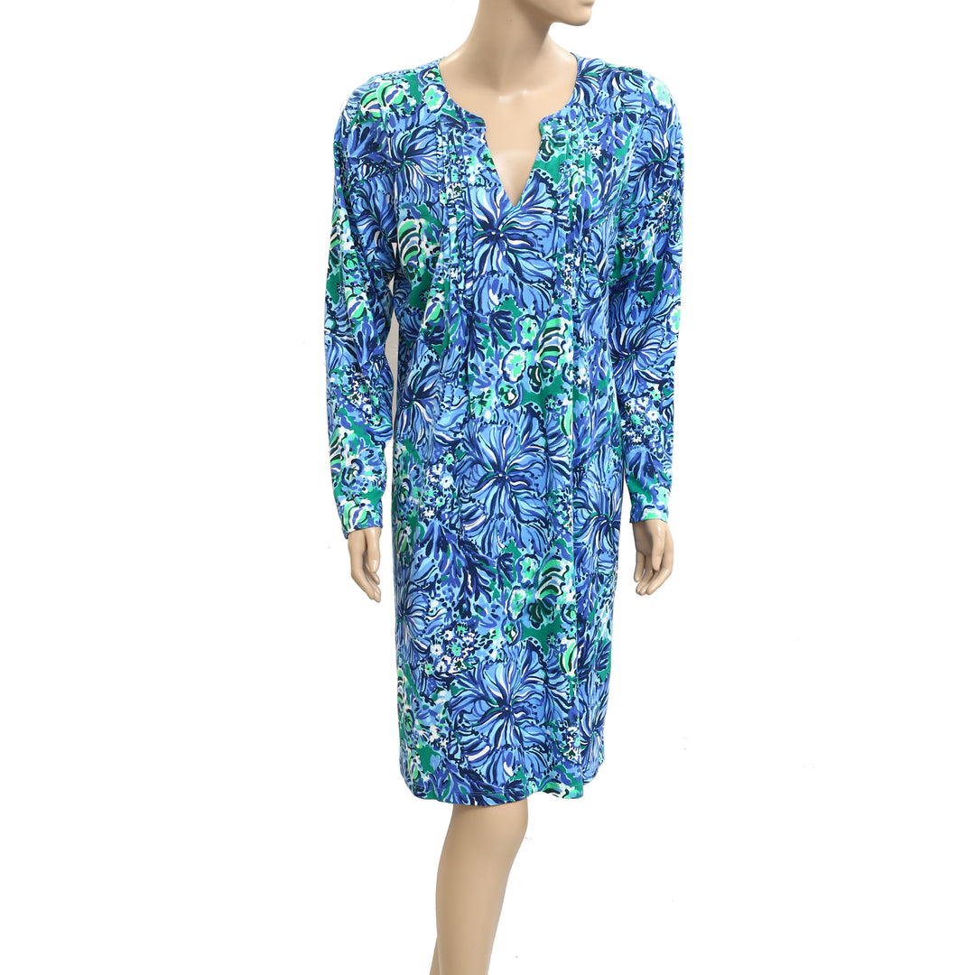 Lilly Pulitzer Floral Printed Long Sleeve Mini Dress Lilly Pulitzer Floral Printed Long Sleeve Mini Dress