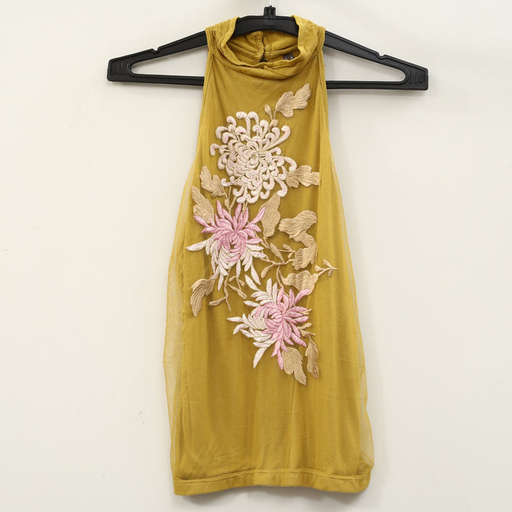 By Anthropologie Backless Mock-Neck Tank Top