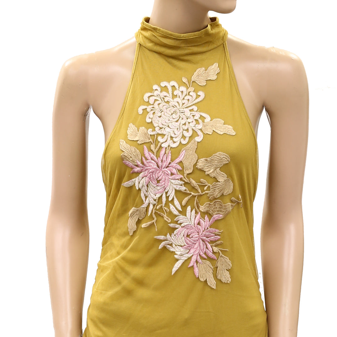By Anthropologie Backless Mock-Neck Tank Top