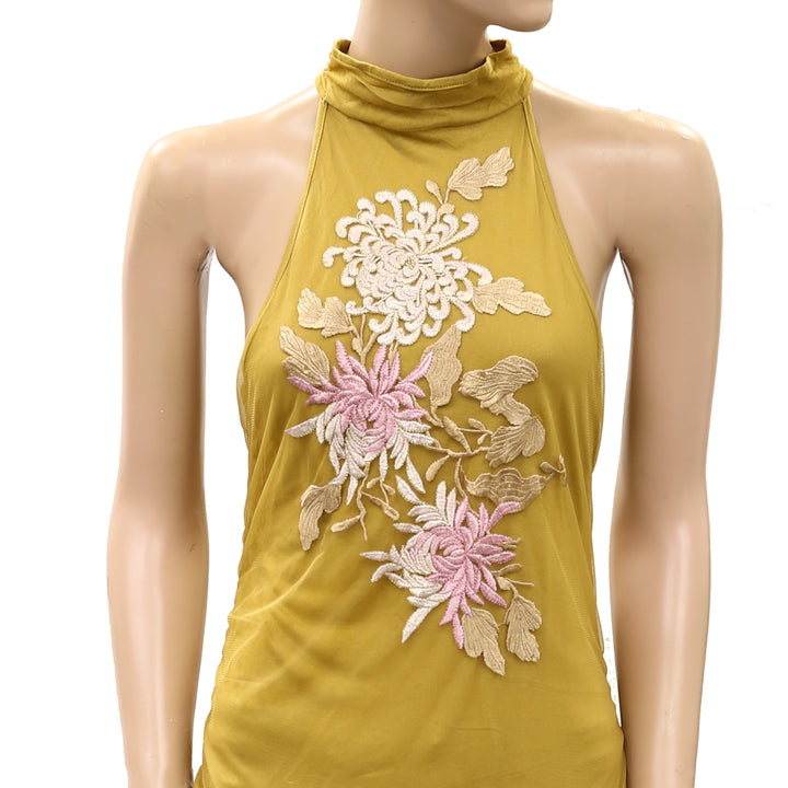 By Anthropologie Backless Mock-Neck Tank Top