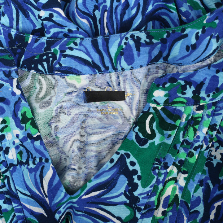 Lilly Pulitzer Floral Printed 3/4 Sleeve Mini Dress