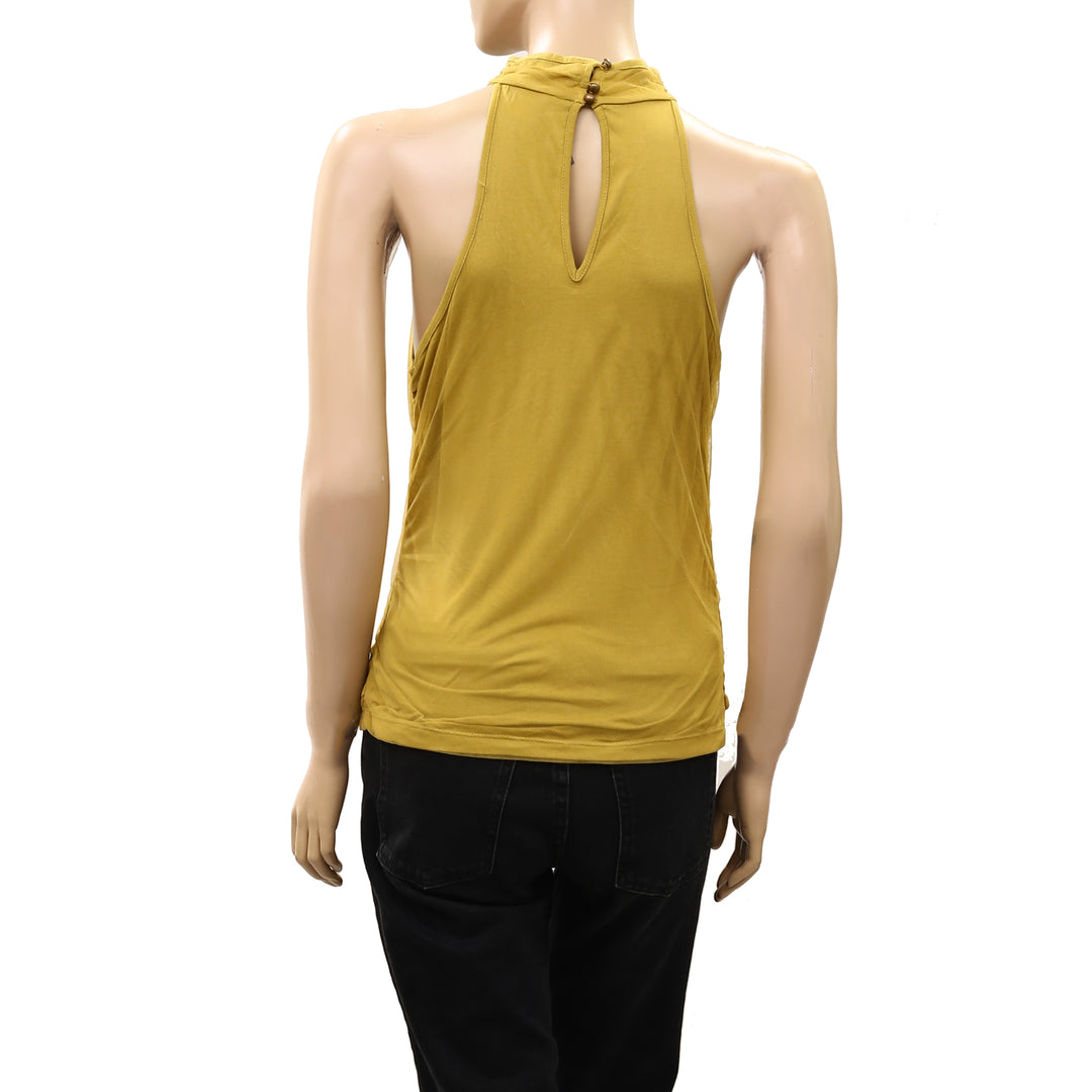 By Anthropologie Backless Mock-Neck Tank Top
