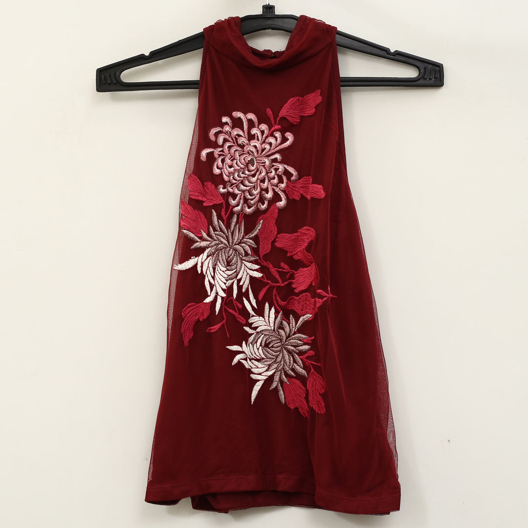 By Anthropologie Backless Mock-Neck Tank Top