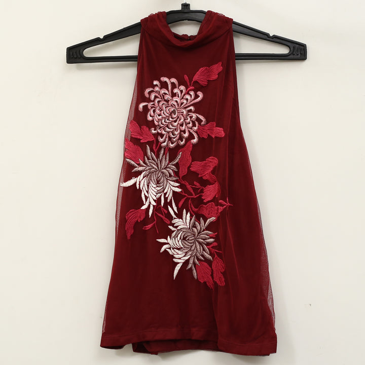By Anthropologie Backless Mock-Neck Tank Top