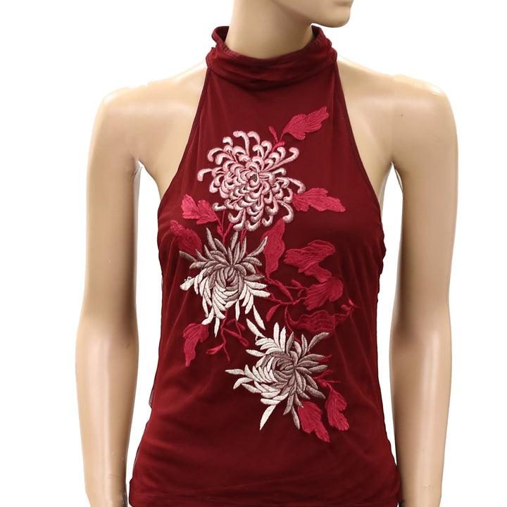 By Anthropologie Backless Mock-Neck Tank Top