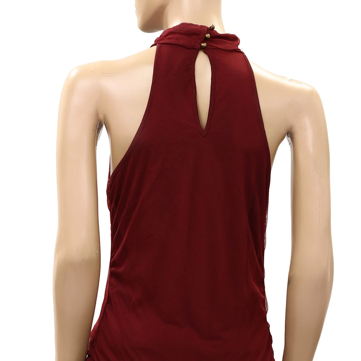 By Anthropologie Backless Mock-Neck Tank Top