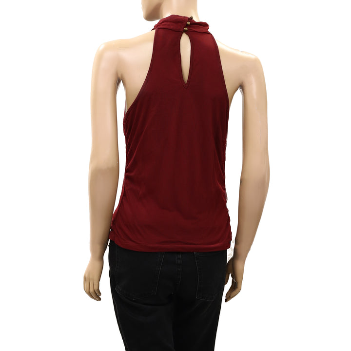 By Anthropologie Backless Mock-Neck Tank Top