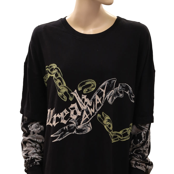 Urban Outfitters Graphic Print Tee Tunic Top