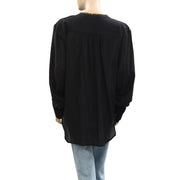 Nili Lotan Black Tunic Shirt Top