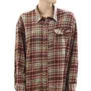 BDG Urban Outfitters Dani Flannel Shirt Tunic Top