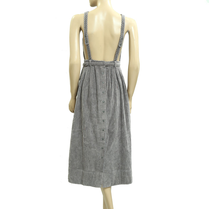 Free People The Other Side Corduroy Midi Dress