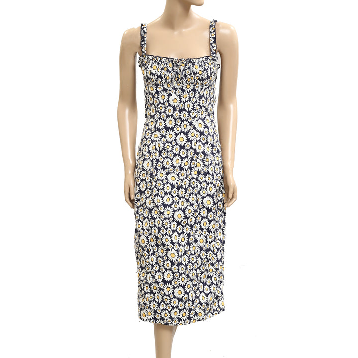 Free People Lucinda Plaid Print Tank Midi Dress