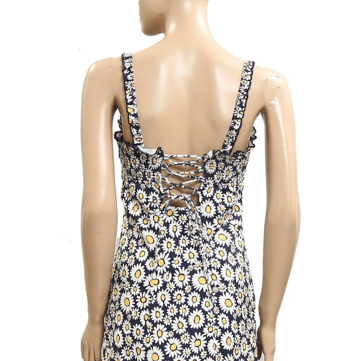 Free People Lucinda Plaid Print Tank Midi Dress