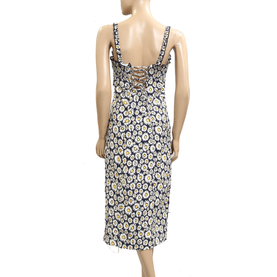 Free People Lucinda Plaid Print Tank Midi Dress