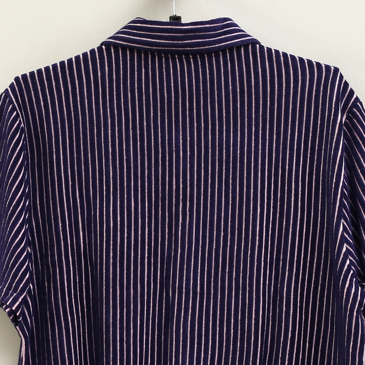 Criquet Terrycloth Striped Buttondown Men's Shirt