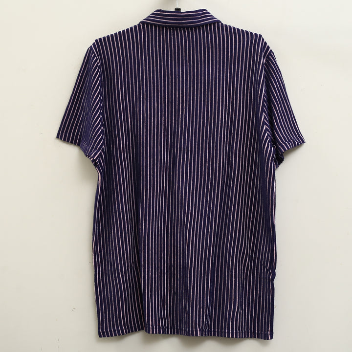 Criquet Terrycloth Striped Buttondown Men's Shirt