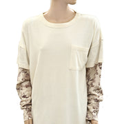 Free People We The Free Day Dreaming Twofer Oversized Sweatshirt Top