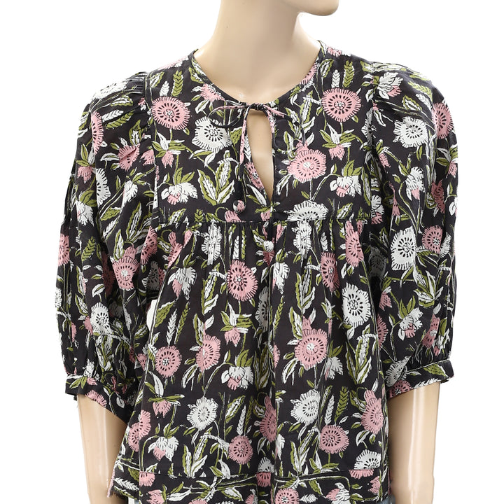 Saylor Anthropologie Floral Jesy Blouse Top