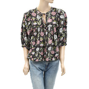 Saylor Anthropologie Floral Jesy Blouse Top