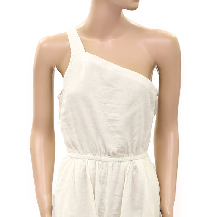 Anthropologie Celandine One-Shoulder Jumpsuit Dress