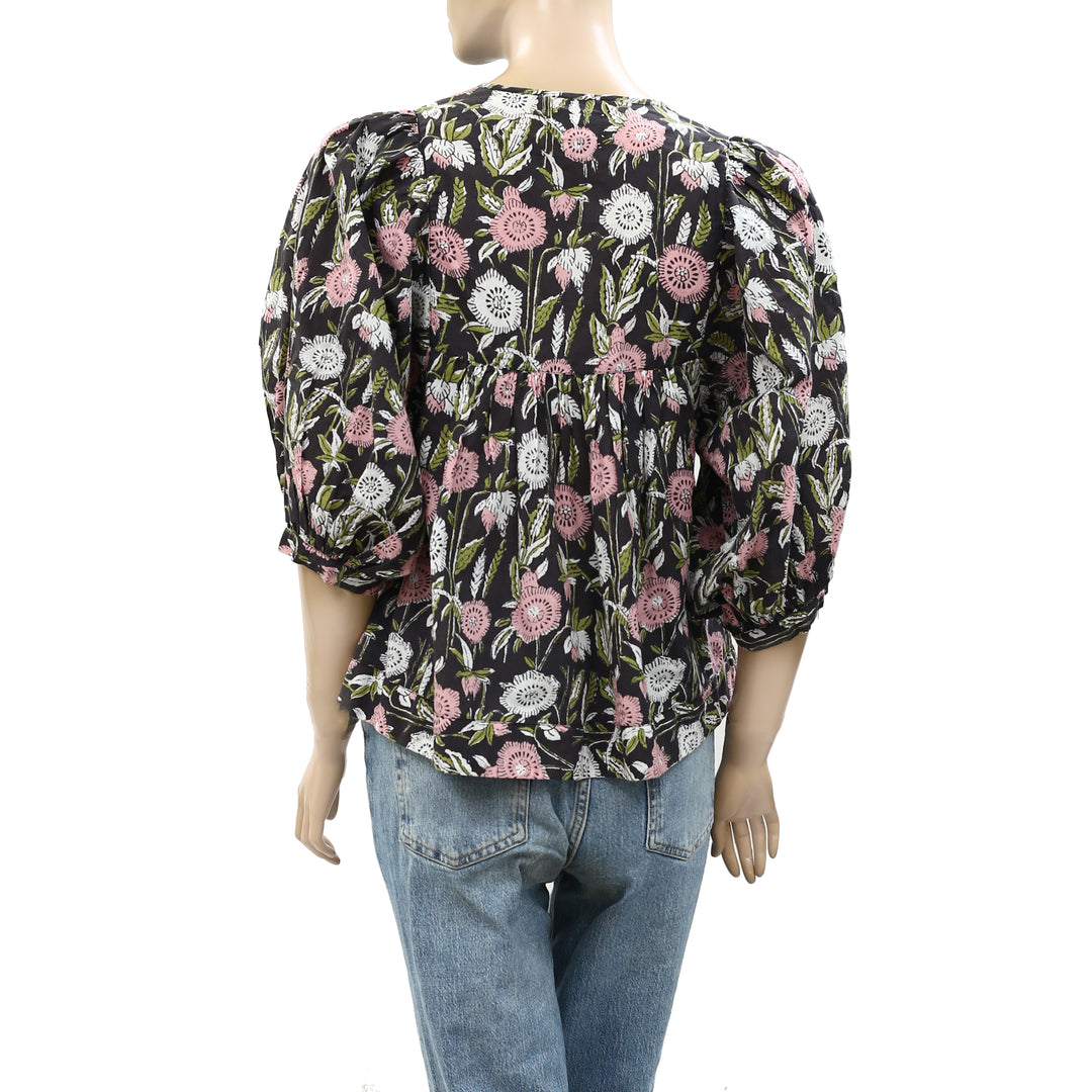 Saylor Anthropologie Floral Jesy Blouse Top