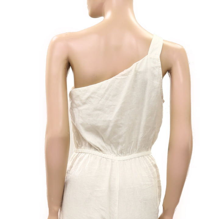 Anthropologie Celandine One-Shoulder Jumpsuit Dress