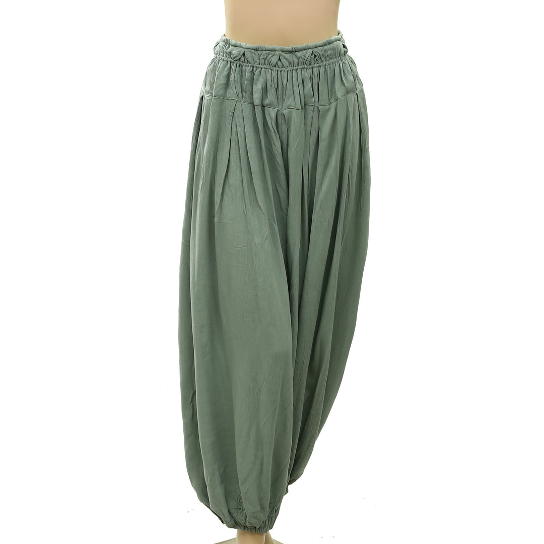 Free People Fee-est Bubble Balloon Leg Smocked Herma Pants