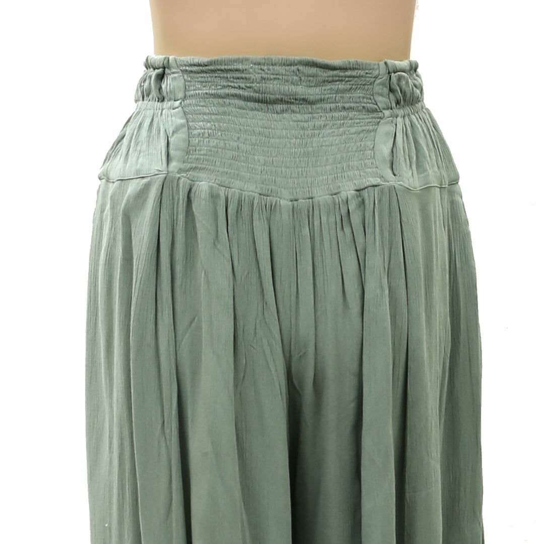 Free People Fee-est Bubble Balloon Leg Smocked Herma Pants