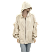 Free People Bow Girl Sweatshirt Hoodie Jacket Top