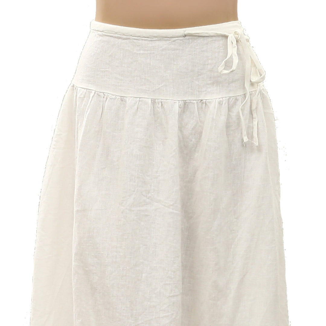 Free People Free-Est Sandshell Linen Maxi Skirt
