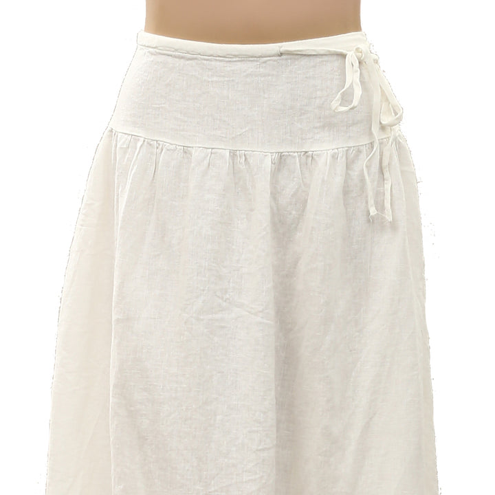Free People Free-Est Sandshell Linen Maxi Skirt