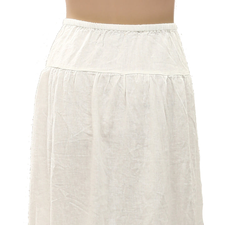 Free People Free-Est Sandshell Linen Maxi Skirt