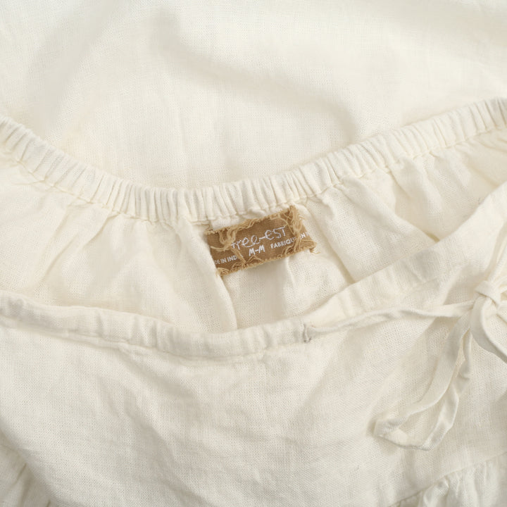 Free People Free-Est Sandshell Linen Maxi Skirt