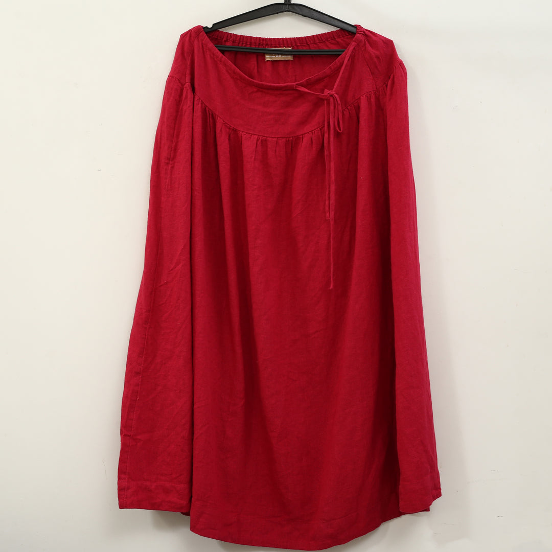 Free People Free-Est Sandshell Linen Maxi Skirt