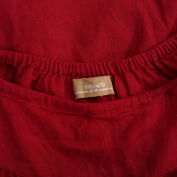 Free People Free-Est Sandshell Linen Maxi Skirt