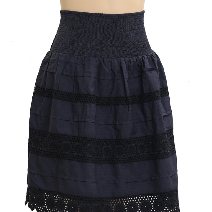 By Anthropologie Anisa Eyelet Mini Skirt