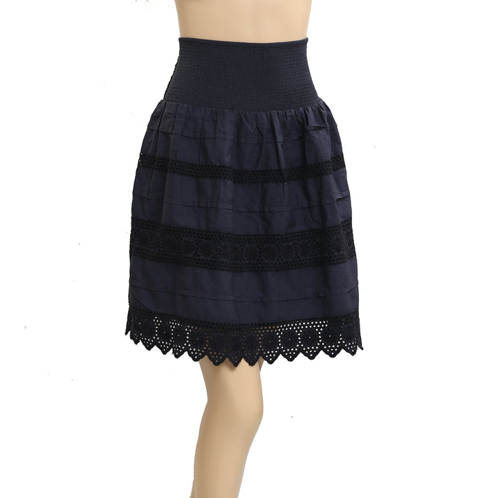 By Anthropologie Anisa Eyelet Mini Skirt