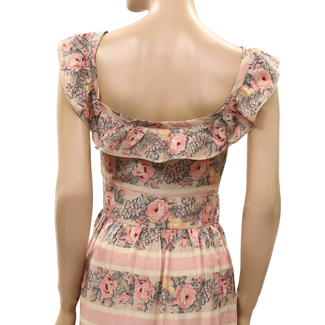 LoveShackFancy Joanne Silk Maxi Dress