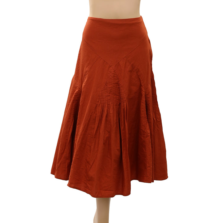 Anthropologie By Maeve Pintuck Midi Skirt