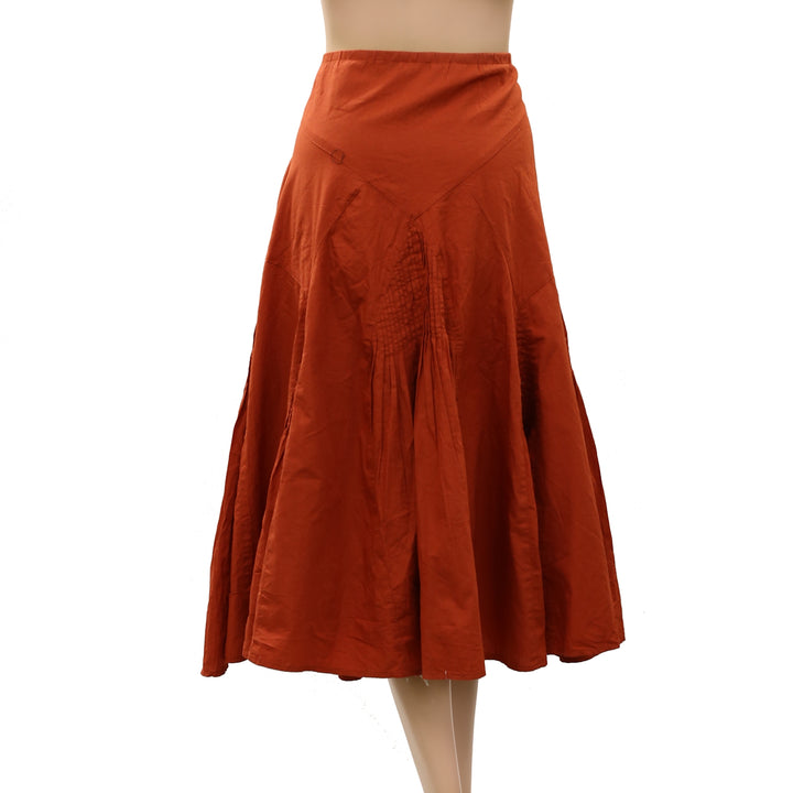 Anthropologie By Maeve Pintuck Midi Skirt