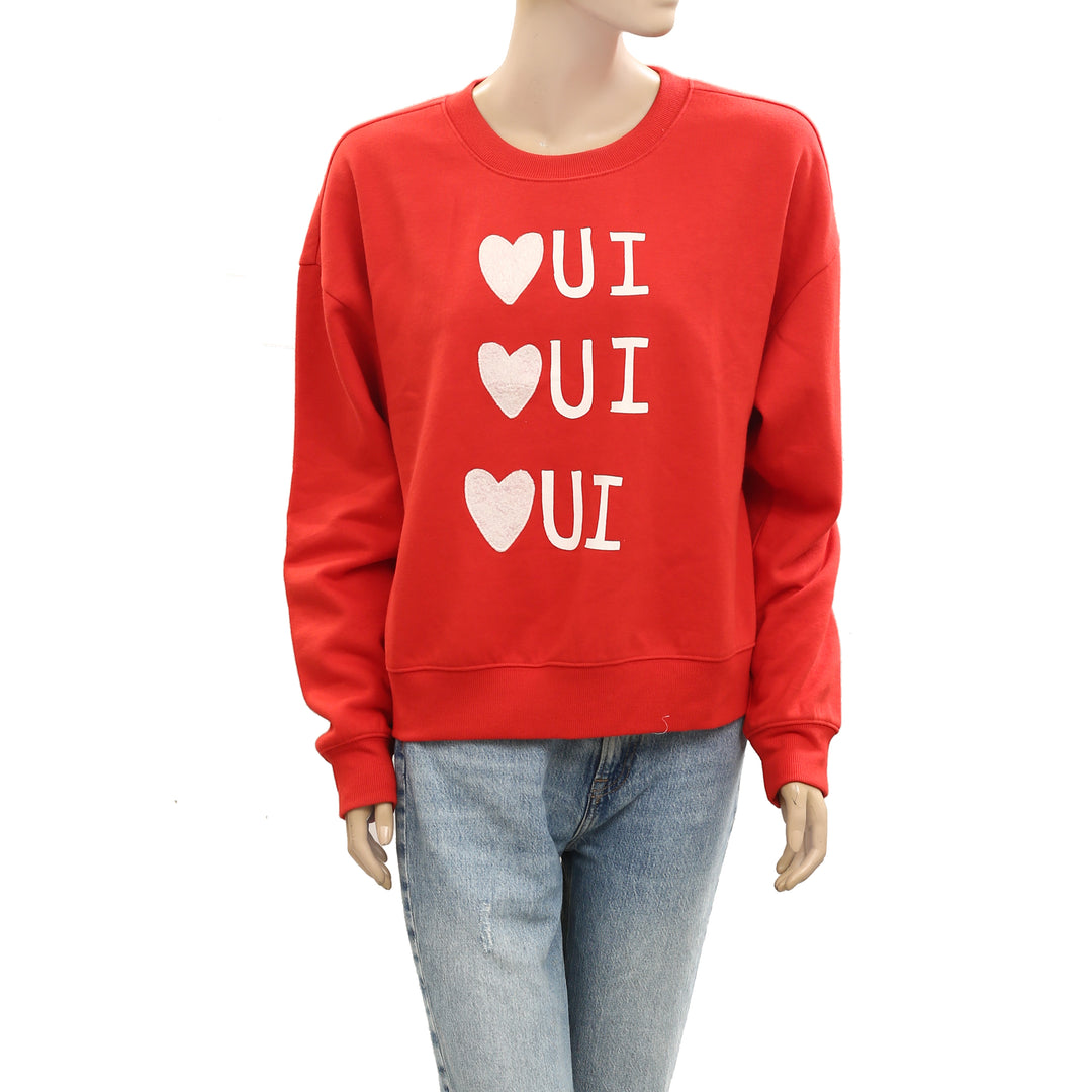 Maeve Rebecca Mayfield x Anthropologie Graphic Sweatshirt Top